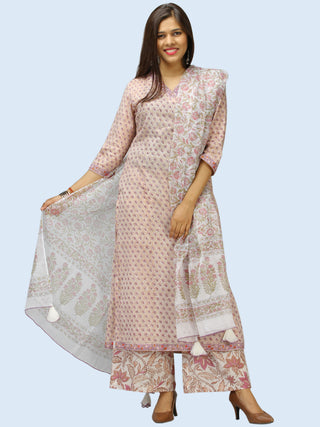 Rangrez Tarifa - Set of Kurta Palazzo & Dupatta - KS54AE2313D