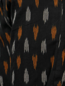 Black Orange White Hand Woven Ikat Chinos Pants - T032F808
