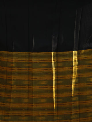 Black Beige Green Long Ikat Cotton Rayon Dress With Knife Pleats -  D168F858