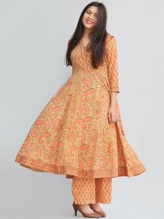 Rozana Zafraan Anarkali Kurta Palazzo Set - KS33AS2272