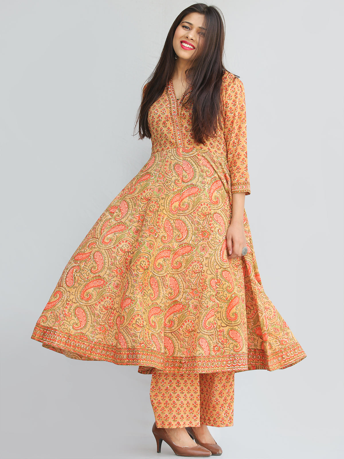 Rozana Zafraan Anarkali Kurta  - KS33AK2272