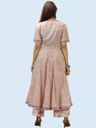 Rangrez Aabida - Set of Anarkali Kurta Palazzo & Dupatta - KS57A2313D