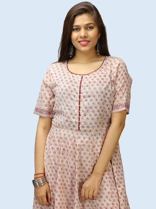 Rangrez Aabida - Set of Anarkali Kurta Palazzo & Dupatta - KS57A2313D