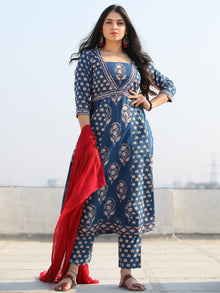 Bahaar Rabia - Set of Kurta Pants & Dupatta - KS109AXXXD