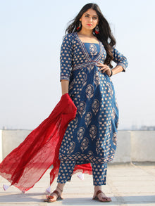 Bahaar Rabia - Set of Kurta Pants & Dupatta - KS109AXXXD