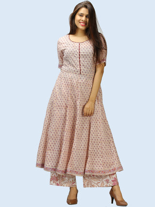 Rangrez Aabida - Set of Anarkali Kurta Palazzo & Dupatta - KS57A2313D