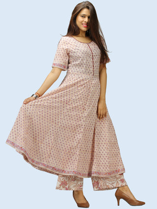 Rangrez Aabida - Set of Anarkali Kurta Palazzo & Dupatta - KS57A2313D