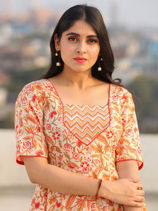 Raas Nargish - Set of Flared Kurta & Palazzo  - KS90C2296