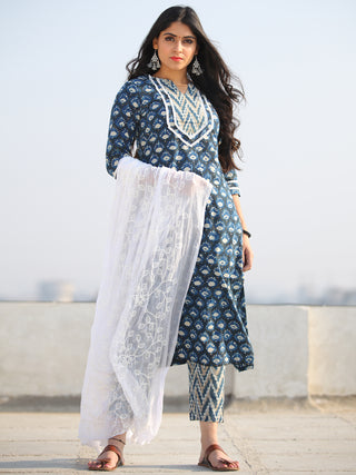 Bahaar Rada - Set of Kurta Pants & Dupatta - KS60L908D