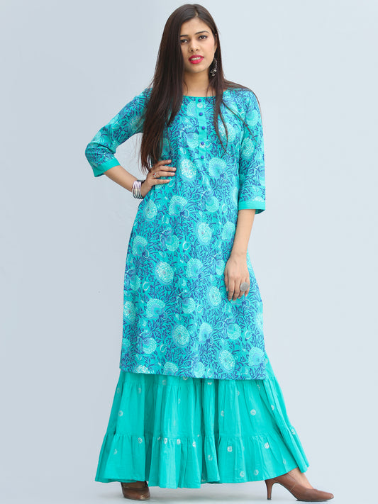 Rozana Manan Kurta Sharara Set - KS34AS2207