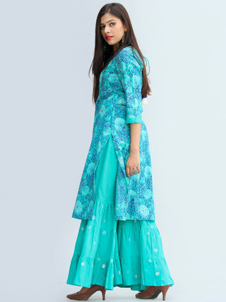 Rozana Manan Kurta Sharara Set - KS34AS2207