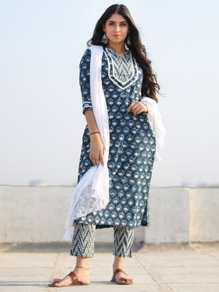 Bahaar Rada - Set of Kurta Pants & Dupatta - KS60L908D
