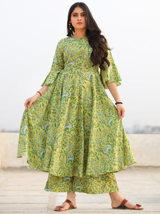 Raas Nawfar - Set of Flared Kurta & Palazzo  - KS101A2299