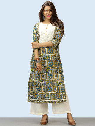 Bahaar Aadhina - Set of Kurta Palazzo & Dupatta - KS43A2257D