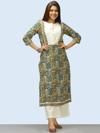 Bahaar Aadhina - Set of Kurta Palazzo & Dupatta - KS43A2257D