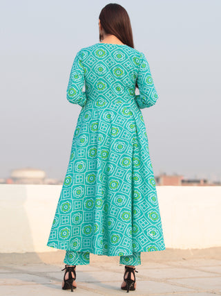 Raas Chaak - Set of Bandhini Kurta & Pants  - KS84A2380