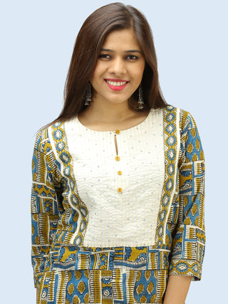 Bahaar Aadhina - Set of Kurta Palazzo & Dupatta - KS43A2257D