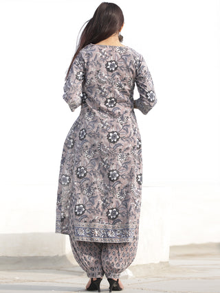 Nayab Ibda - Set of Kurta Salwar Pants & Kota Dupatta - KS47Q2534D