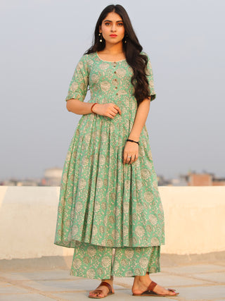 Raas Nasara - Set of Flared Kurta & Palazzo  - KS101B2294