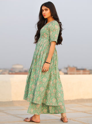 Raas Nasara - Set of Flared Kurta & Palazzo  - KS101B2294