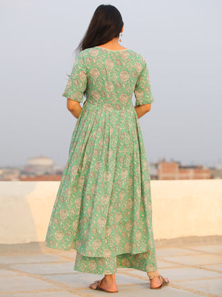 Raas Nasara - Set of Flared Kurta & Palazzo  - KS101B2294