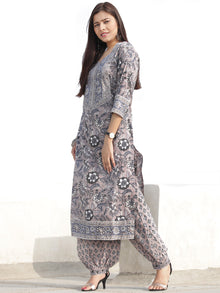 Nayab Ibda - Set of Kurta Salwar Pants & Kota Dupatta - KS47Q2534D