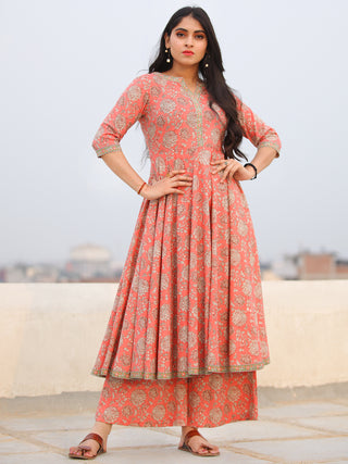 Raas Gul - Set of Flared Kurta & Palazzo  - KS101C2295