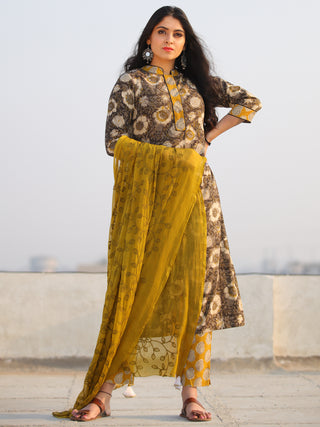 Bahaar Rabiqa - Set of Kurta Pants & Dupatta - KS110A1343D