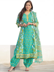 Nayab Gulrang - Set of Kurta Salwar Pants & Dupatta - KS01H2524D