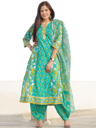 Nayab Gulrang - Set of Kurta Salwar Pants & Dupatta - KS01H2524D