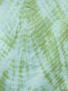 Green Ivory Cashmere Semi Pashmina Woolen Tie & Dye Stole - S6317188