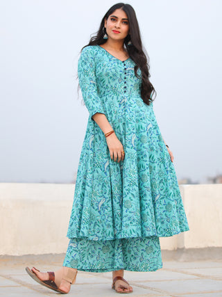Raas Narmin - Set of Flared Kurta & Palazzo  - KS101D2297