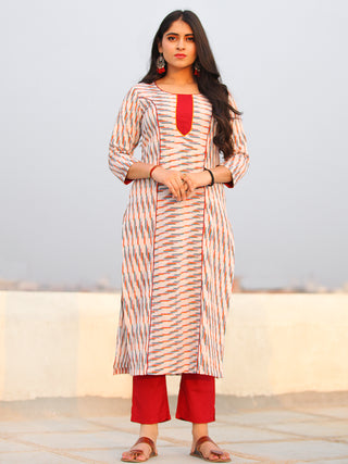 Tagai Aafia - Set of Ikat Kurta & Pants  - KS106A747