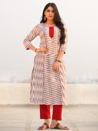 Tagai Aafia - Set of Ikat Kurta & Pants  - KS106A747