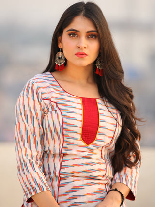 Tagai Aafia - Set of Ikat Kurta & Pants  - KS106A747