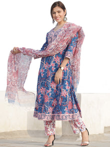 Nayab Gulerana - Set of Kurta Pants & Dupatta - KS64D2537D2