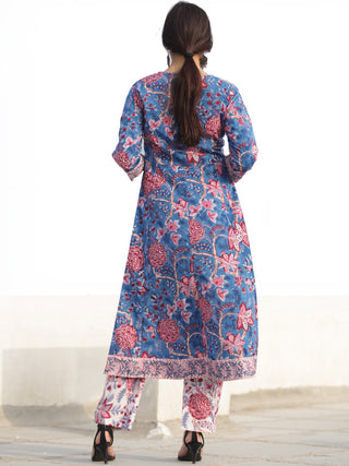 Nayab Aaira - Set of Kurta Pants & Kota Dupatta - KS64C2537D1