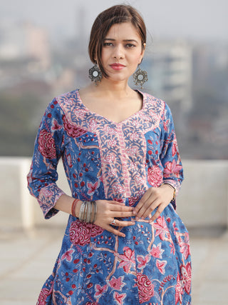 Nayab Aaira - Set of Kurta Pants & Kota Dupatta - KS64C2537D1