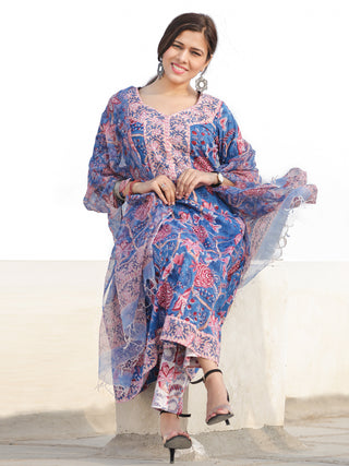 Nayab Aaira - Set of Kurta Pants & Kota Dupatta - KS64C2537D1