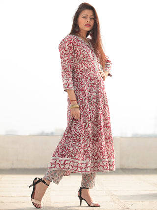 Jashn Saara - Set of AnarKali Kurta Pants & Dupatta - KS57C2405D
