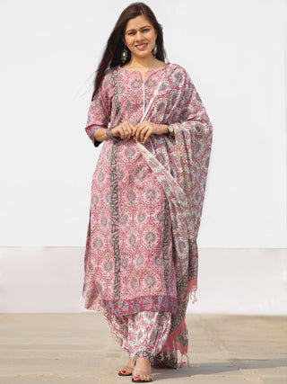 Nayab Ameera - Set of Kurta Salwar Pants & Dupatta - KS65A2526D