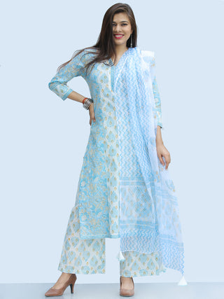 Rangrez Beena - Set of Kurta Palazzo & Dupatta - KS01E2307D