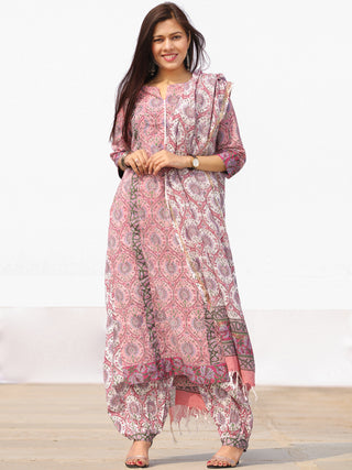 Nayab Ameera - Set of Kurta Salwar Pants & Dupatta - KS65A2526D