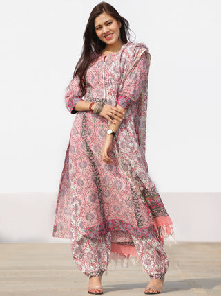 Nayab Ameera - Set of Kurta Salwar Pants & Dupatta - KS65A2526D