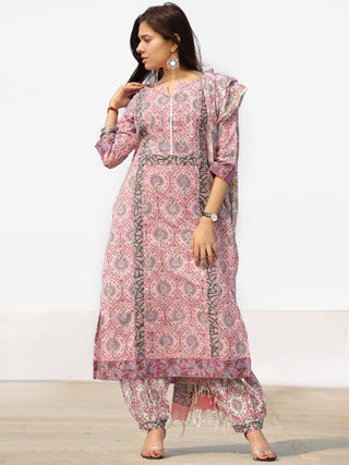 Nayab Ameera - Set of Kurta Salwar Pants & Dupatta - KS65A2526D