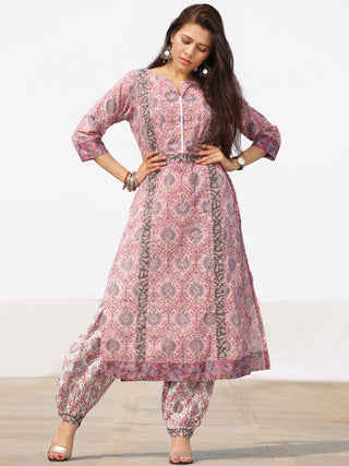 Nayab Ameera - Set of Kurta Salwar Pants & Dupatta - KS65A2526D