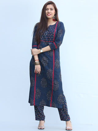 Bahaar Nazah - Set of Kurta Pants & Dupatta - KS03G2141D