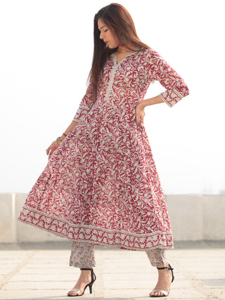 Jashn Saara - Set of AnarKali Kurta Pants & Dupatta - KS57C2405D