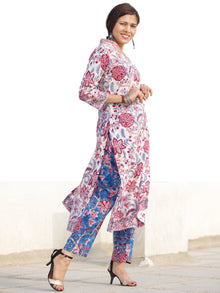 Nayab Parigul - Set of Kurta Pants & Kota Doria Dupatta - KS54E2538D1