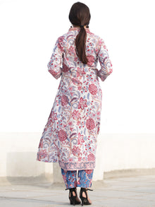 Nayab Parigul - Set of Kurta Pants & Kota Doria Dupatta - KS54E2538D1